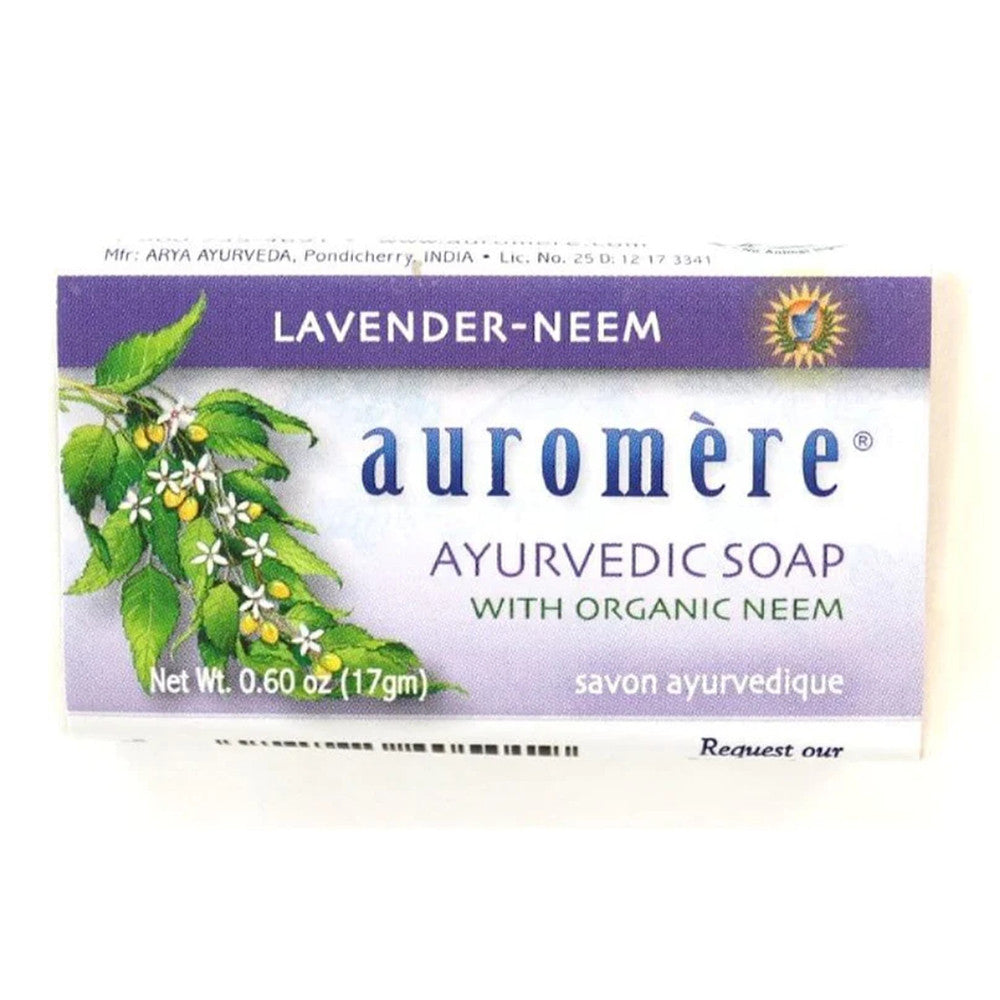 Auromere Ayurvedic Bar Soap, Lavender Neem, 0.60 Oz